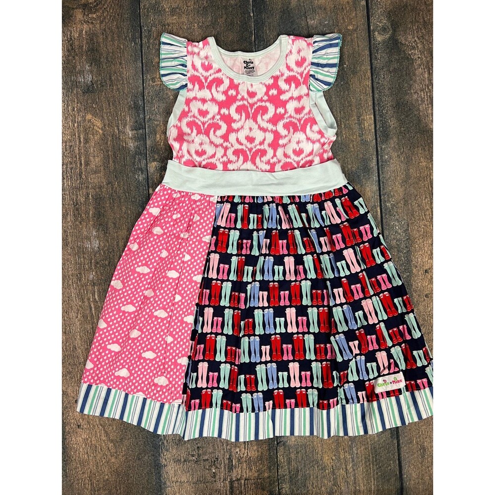 Chris N Missy Girls Size 10 Rainboots Dress! Handmade!
